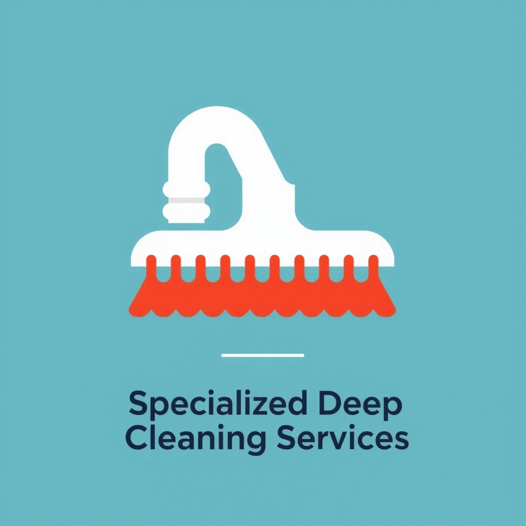 Icon representing specialized deep cleaning services, showing a detailed cleaning brush.