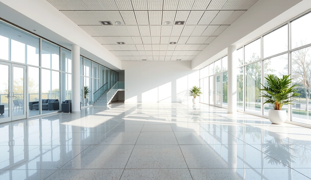 Pristine and sparkling clean modern interior