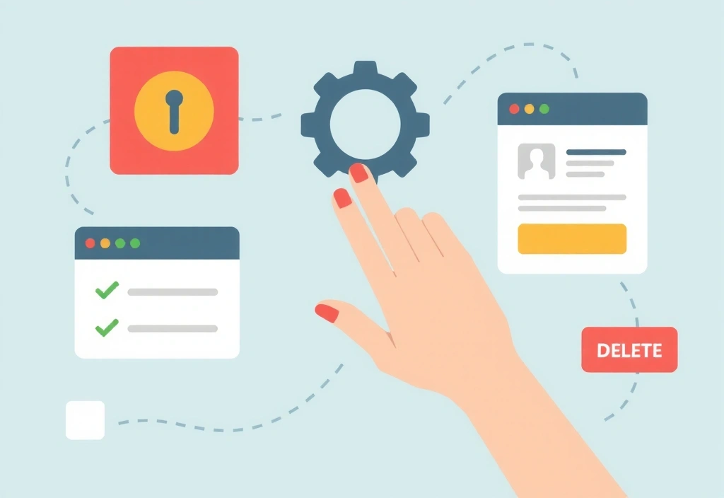 Illustration of user rights and choices for data