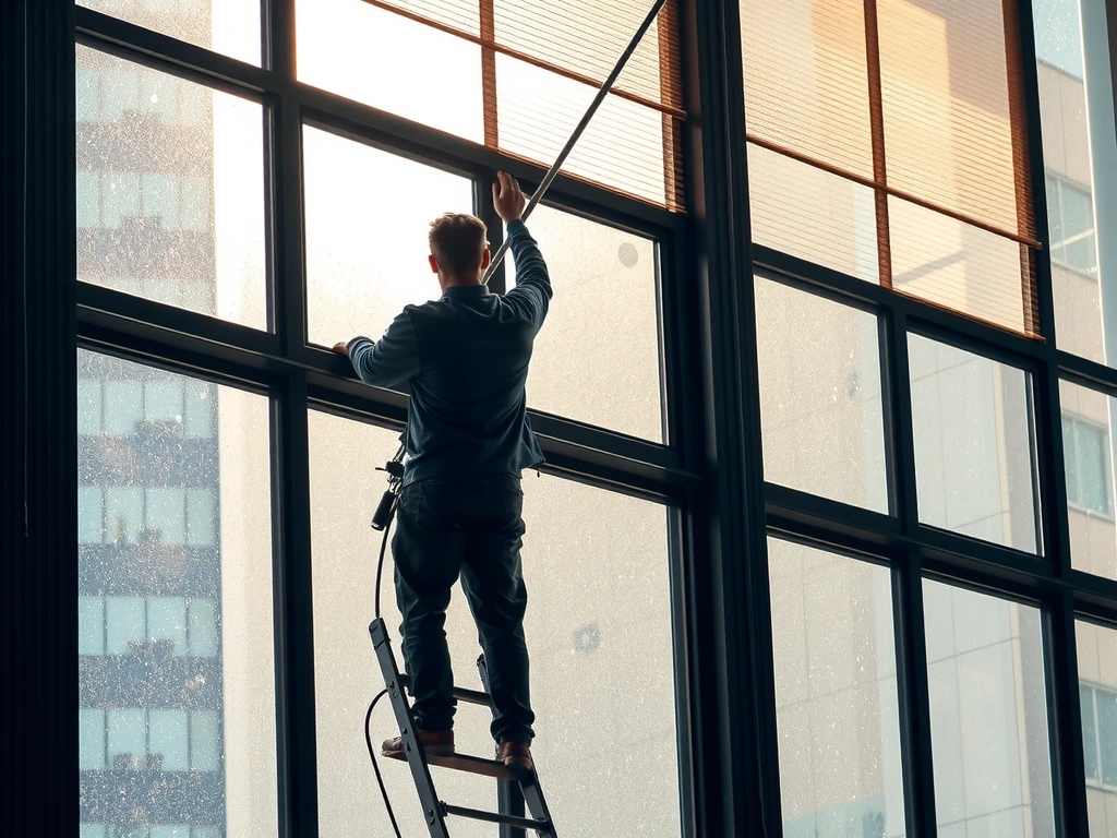Window washing for a tall building